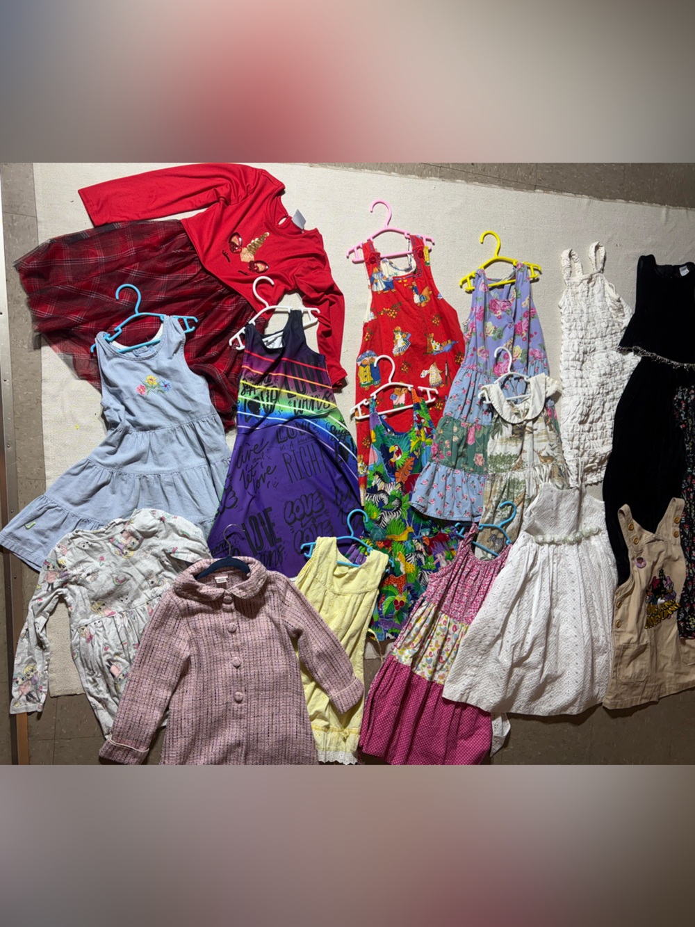 Girls Summer Dress Bundle New Used  Trendy Zara H&M Disney Vintage Handmade